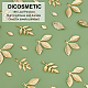 Dicosmetic 56 pieza 4 estilos de dijes de hojas de árbol KK-DC0001-18-4