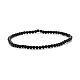 Mini-Stretcharmbänder mit natürlichen schwarzen Onyxperlen BJEW-JB07669-01-1