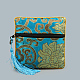 Chinese Style Square Cloth Zipper Pouches CON-PW0001-090G-1