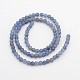 Natural Blue Aventurine Round Beads Strands G-N0120-08-4mm-2