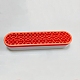 多目的ppプラスチック収納ボックス  化粧ブラシホルダー用  ペン軸  歯ブラシホルダー  口紅ホルダー  コラム  レッド  21x3.5x4.9cm MRMJ-WH0072-03C-1