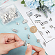 DICOSMETIC 60 Sets 6 Styles Necklace Layering Clasps Stainless Steel Oval/Horse Eye/Rectangle with Flower Bracelet Layer Clasps Multi-Strand Box End Clasp for Jewelry Making DIY Craft STAS-DC0009-62-3