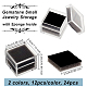 Olycraft 24 boîte de présentation carrée en plastique pour pierres précieuses en vrac CON-OC0001-53-2