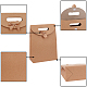 PandaHall 24 pcs 3 Sizes Kraft Paper Gift Bag with Ribbon Bowknot CARB-PH0002-06-2