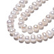Fili di perle di perle d'acqua dolce coltivate naturali PEAR-N013-04C-4
