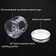 Benecreat 18 Packung 50 ml runde Plastikgläser Klarglasbehälter mit Aluminium-Schraubdeckel für Schönheitsprodukte CON-BC0006-09-4
