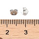 925 poussoirs d'oreilless à friction en argent sterling rhodié FIND-Z008-01P-3