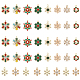 Chgcraft 40pcs 10 pendentifs en alliage de style FIND-CA0006-75-1