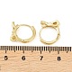 Латунные серьги обруча&nbsp;EJEW-D348-15G-3