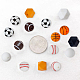 Hobbiesay 36 pièce 9 styles de perles de sport en silicone SIL-HY0001-03-3