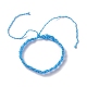 Bracelet cordon tressé en nylon BJEW-JB07412-02-1