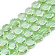 Chapelets de perles en verre transparent électrolytique EGLA-N002-27-C06-1