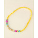 Collane di perle in acrilico elastico per i bambini NJEW-JN00425-05-3
