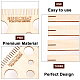 BENECREAT Wood Weaving Looms Kit DIY-BC0006-71-4