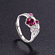 Элегантное модное кольцо Shegrace из стерлингового серебра с родиевым покрытием на 925 палец JR287A-2