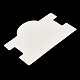 単語付き紙ディスプレイカード ステンレススチール  ヘアクリップに使用されます  ホワイト  7x10x0.05cm CDIS-L009-09-3