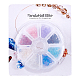 Transparent Spray Painted Glass Charms GLAA-PH0007-79-7