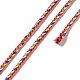 Fünffarbige geflochtene Schmuckkordel aus Polyester OCOR-G015-05B-01-1