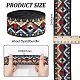 GORGECRAFT 5 Yards Jacquard Ribbon Ethnic Style Embroidery Ribbons 2 inch Single Face Emobridered Woven Rhombus Pattern Ribbon Fabric Trim for DIY Sewing Crafting Home Tablecloth Decor Accessories OCOR-GF0001-95-2