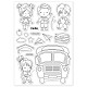 GLOBLELAND School Clear Stamps for DIY Scrapbooking Decor Back-to-School Season Graduation Season Transparent Silicone Stamps for Making Cards Photo Album Decor DIY-WH0167-57-0298-8