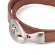 Imitation Leather Wrap Bracelets BJEW-G620-F01-2