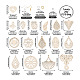 Kits de fabrication de boucles d'oreilles pendantes en filigrane biyun diy DIY-BY0001-33-2