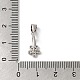 925 стержень из стерлингового серебра с родиевым покрытием STER-NH0001-22P-3