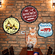 GLOBLELAND My Kitchen My Rules Vintage Metal Iron Sign Plaque Poster Retro Metal Wall Decorative Tin Signs 13.8×13.8inch for Home Bar Coffee Shop Restaurant Kitchen Club Decoration AJEW-WH0358-005-4