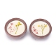 Velas de porcelana marrón DIY-P009-D12-1