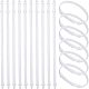 Benecreat 16 pièces bandes d'extension de nœud papillon élastiques en polyester réglables avec boucle en plastique accessoires de bricolage pour nœuds papillon DIY-BC0005-97A-1