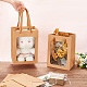 BENECREAT 10 Packs Brown Kraft Paper Gift Bags with Window 25x18x13cm Paper Shopping Bags Retail Bags for Party Favor Storage AJEW-BC0005-51B-3