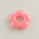 Plaqué couleur ab opaques cadres de perles acryliques SACR-Q106-14-2