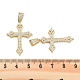 Подвески из латуни с прозрачным фианитом KK-U009-06C-G-3