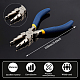 BENECREAT 2 Packs 6 in 1 Bail Making Pliers Wire Looping Forming Pliers with Non-Slip Comfort Grip Handle for 3mm to 9.5mm Loops and Jump Rings PT-BC0001-20B-4