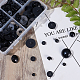 PandaHall 298PCS 8.3mm-12.9mm Black Plastic Solid Safety Eyes Sewing Crafting Eyes Buttons for Bear Doll Puppet Plush Animal Toy DIY-PH0026-59-5