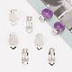 Iron Clip-on Earring Settings IFIN-R204-09-5