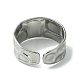 304 anello a polsino aperto in acciaio inossidabile RJEW-L110-019P-3