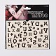 Mixed Letter Shapes Cool Body Art Removable Fake Temporary Tattoos Paper Stickers X-AJEW-O011-08-1