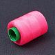 布地やDIYクラフト用品ポリエステル縫糸コード  濃いピンク  0.1mm  400m /ロール（437.44ヤード/ロール）  10のロール/袋 NWIR-WH0001-14-2