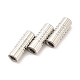 304 Stainless Steel Magnetic Clasps with Glue-in Ends STAS-K006-3mm-33C-2