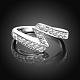 Los anillos de dedo de bronce Checa rhinestone para las mujeres elegantes RJEW-BB02158-7B-2