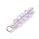 7 pièces pendentifs en perles de verre et de coquille ronde de 7 couleurs PALLOY-JF02556-4