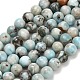 Природные ларимар бисер нитей G-L642-B19-6mm-2