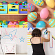 Craspire 40 Rollen farbiges Washi Tape Set dekorative Klebeband Sammlung beschreibbares Washi Craft Tape für Scrapbook DIY Crafts Geschenkverpackungsplaner (7 mm breit) DIY-CP0001-83-7