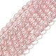 Chapelets de perles en verre transparent drawbench GLAD-Q012-6mm-02-3