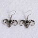 Antique Silver Plated Fashionable Retro Glass Cattle Jewelry Sets: Earrings & Bracelets & Necklace SJEW-E044-06C-5