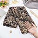 BENECREAT 1PC Polyester 3D Floral Embroidered Wavy Edge Lace Fabric OCOR-BC0005-50-3