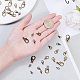 PandaHall Elite about 120pcs 4 Size Antique Bronze Lobster Claw Clasps Jewelry Lobster Clasp for Necklaces Bracelet Jewelry Making PALLOY-PH0012-98-4