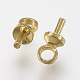 Brass Peg Bails Pendants KK-F739-02G-2