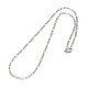 304 Stainless Steel Figaro Chain Necklace Making STAS-A028-N022-2